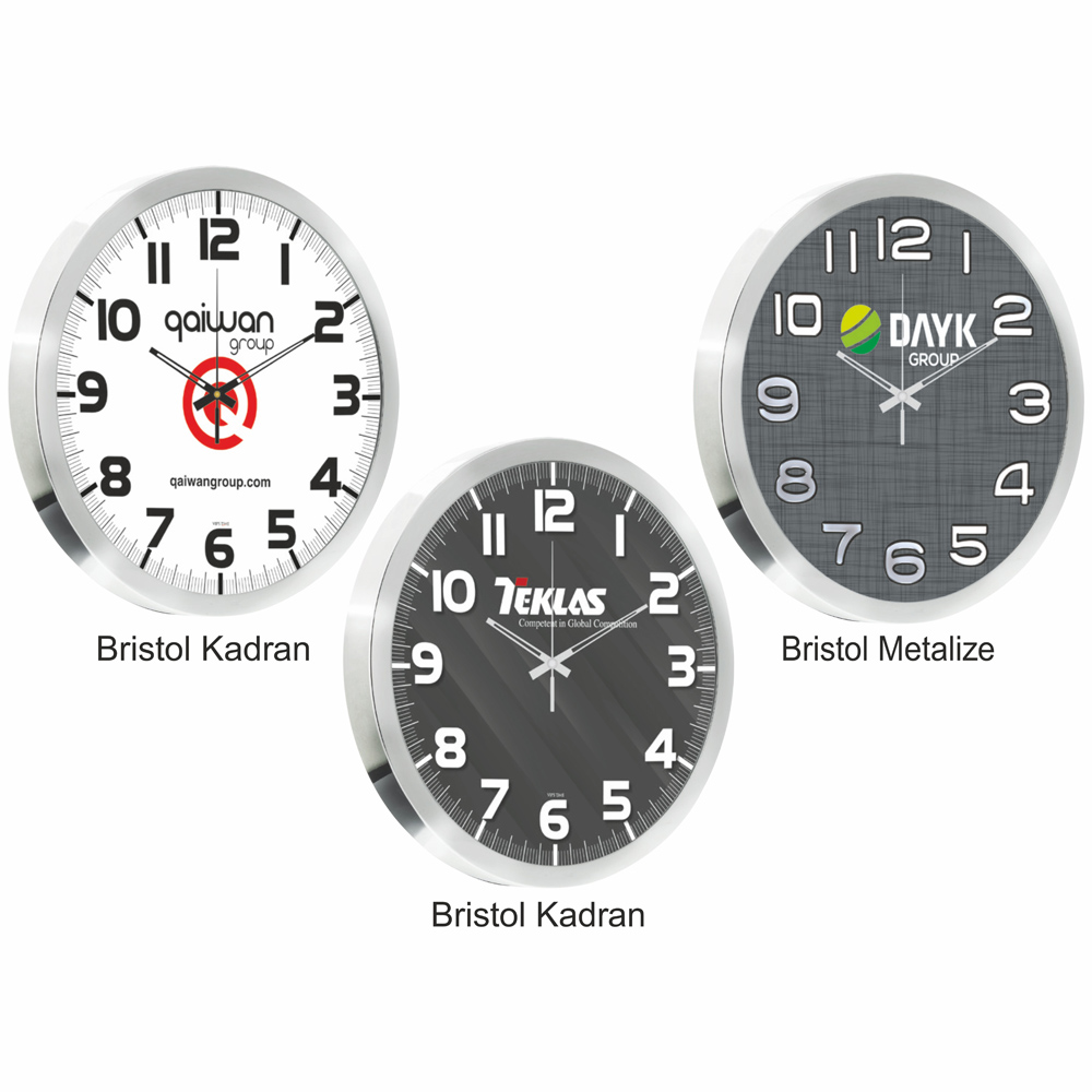 Metal Kasa Duvar Saati 35cm (12115)