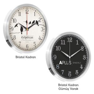 Metal Kasa Duvar Saati 25cm (12125)