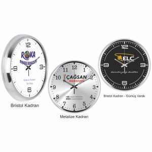 Metal Kasa Duvar Saati 31cm (12135)
