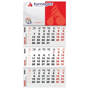 Jumbo Taslama Gemici Takvimi 39.6x83cm (13485)