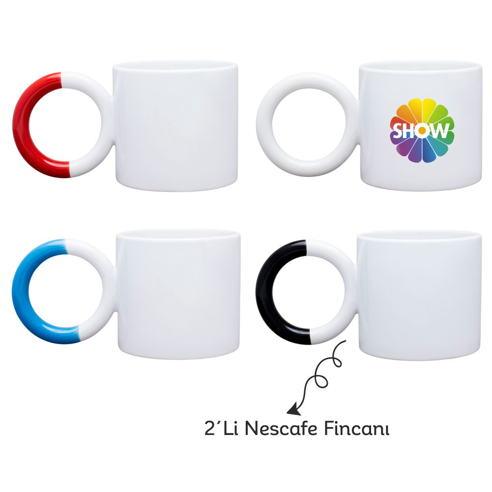 2li Porselen Nescafe Fincanı 260ml (7290)
